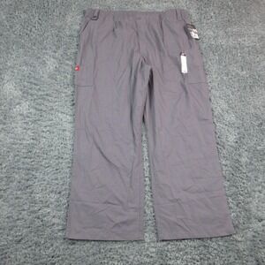 Dickies EDS Cargo Pants Mens 3XL Gray Medical Scrub Elastic Waist 44x32* NWT